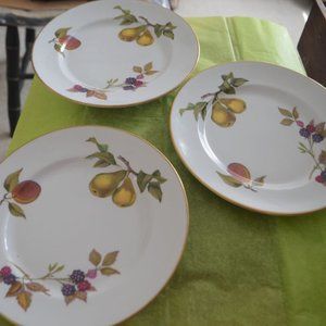 Royal Worcester "Evesham" Salad Plates, 8.25", 3 Plates